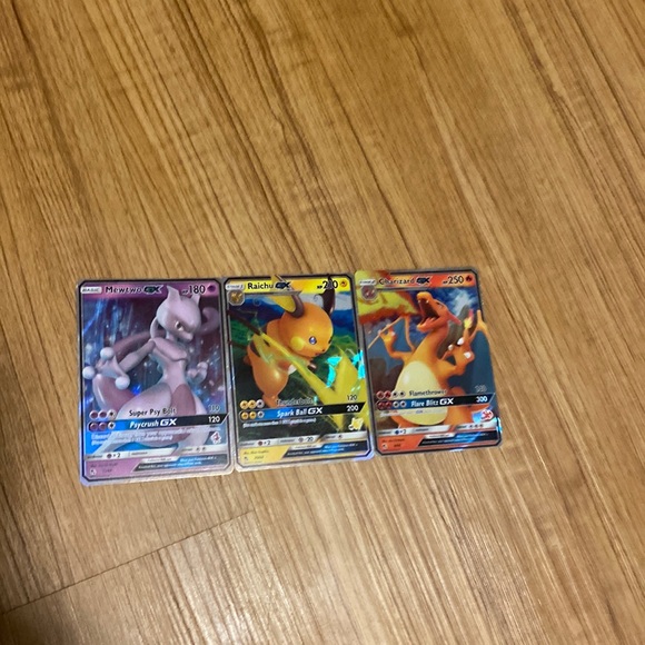 Charizard Mewtwo and Raichu